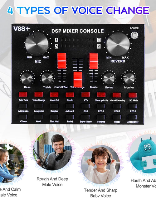 Load image into Gallery viewer, Microphone for Podcast Equipment Bundle and Studio Recording Equipment,Usb Microphone,Microphone for Computer,Perfect for Recording Podcasts and Live Streaming
