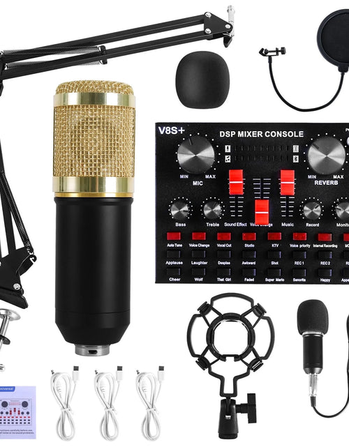 Load image into Gallery viewer, Microphone for Podcast Equipment Bundle and Studio Recording Equipment,Usb Microphone,Microphone for Computer,Perfect for Recording Podcasts and Live Streaming
