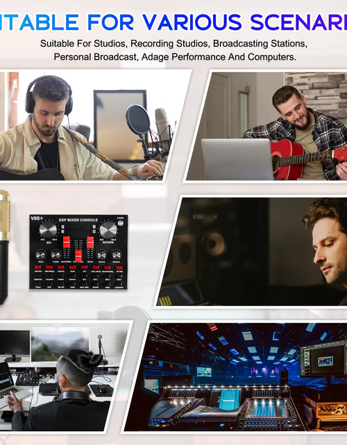 Load image into Gallery viewer, Microphone for Podcast Equipment Bundle and Studio Recording Equipment,Usb Microphone,Microphone for Computer,Perfect for Recording Podcasts and Live Streaming
