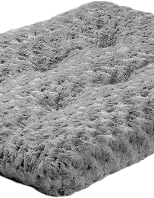 Load image into Gallery viewer, Deluxe Dog Beds Super Plush Dog &amp; Cat Beds Ideal for Dog Crates Machine Wash &amp; Dryer Friendly, 1-Year Warranty, Gray, 24-Inch
