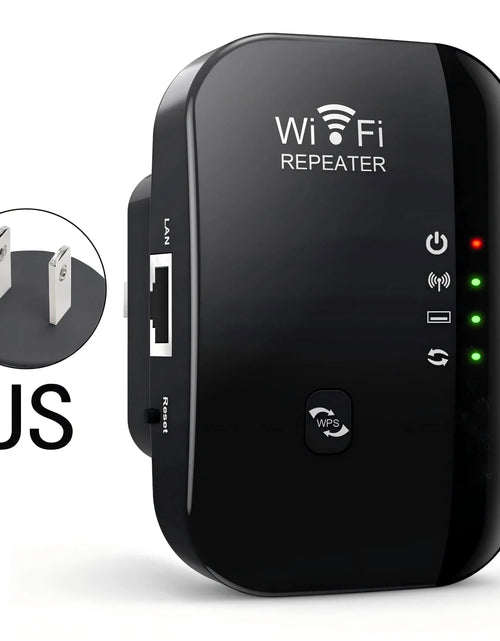 Load image into Gallery viewer, Wifi Repeater Wireless Signal Amplifier Extended Network Enhancer EU US Home Router 300M Thro
