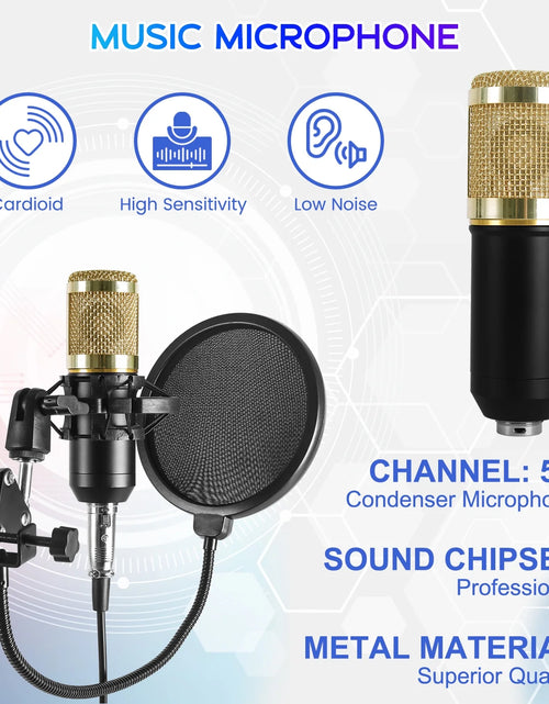 Load image into Gallery viewer, Microphone for Podcast Equipment Bundle and Studio Recording Equipment,Usb Microphone,Microphone for Computer,Perfect for Recording Podcasts and Live Streaming
