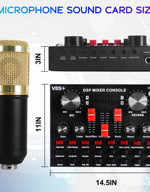 Load image into Gallery viewer, Microphone for Podcast Equipment Bundle and Studio Recording Equipment,Usb Microphone,Microphone for Computer,Perfect for Recording Podcasts and Live Streaming
