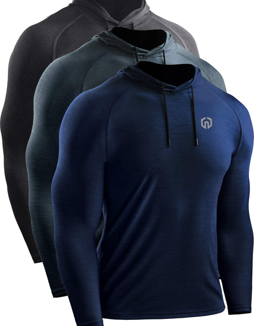 Load image into Gallery viewer, Men'S Dry Fit Athletic Workout Running Shirts Long Sleeve
